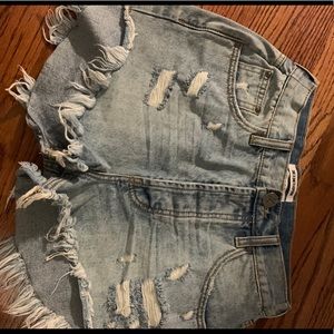 One Teaspoon Size 24 Jean Shorts
